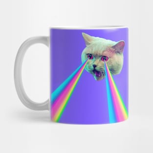 Vaporwave Cat - Aesthetic Funny Cat Mug